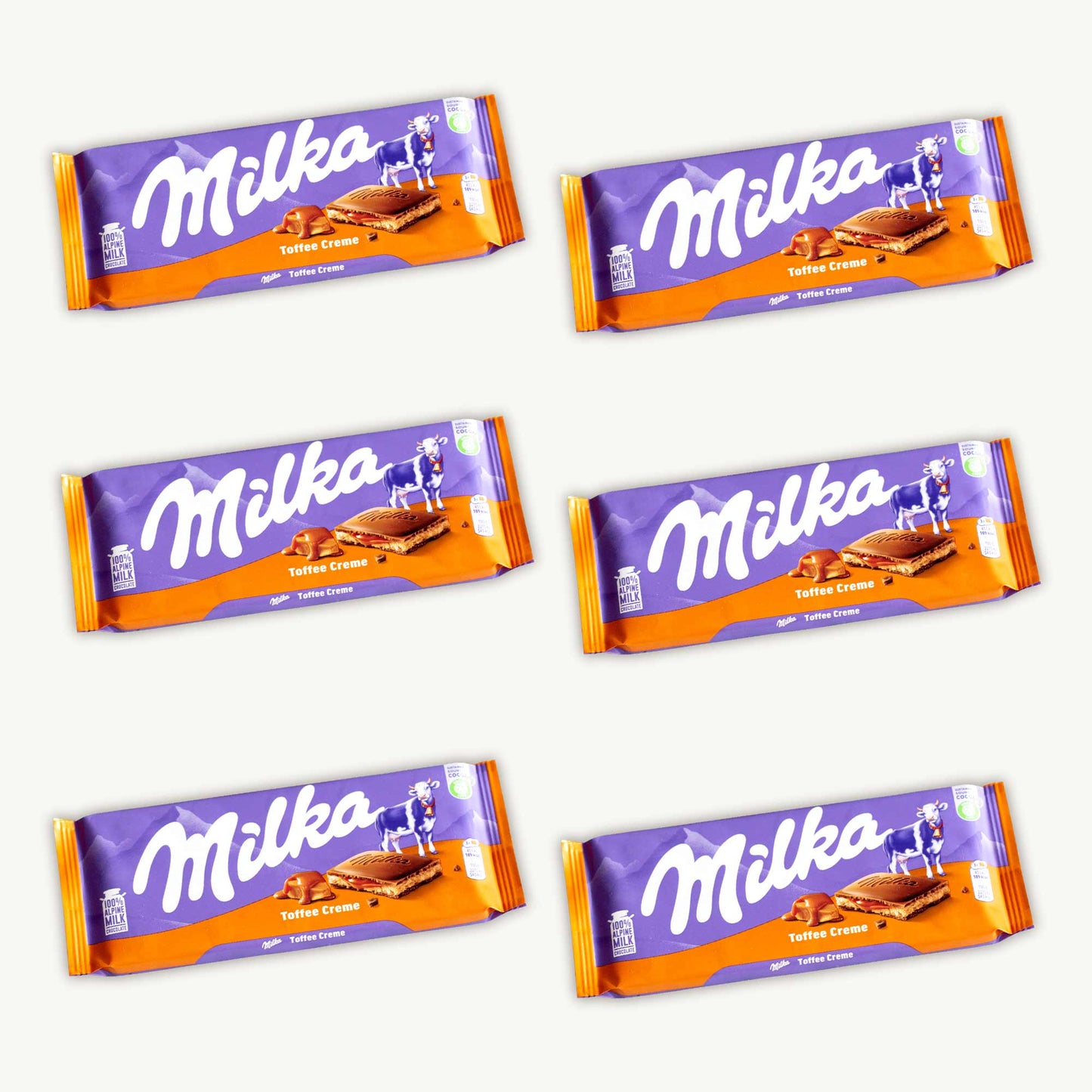 Milka Toffee Creme Chocolate Candy Bar 100g