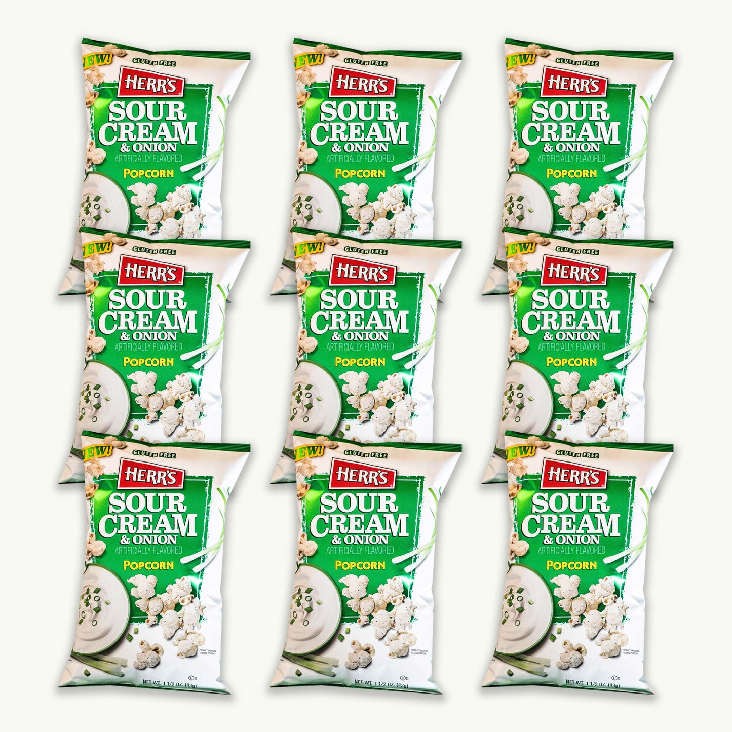 Herr's Sour Cream and Onion Popcorn 1.5oz