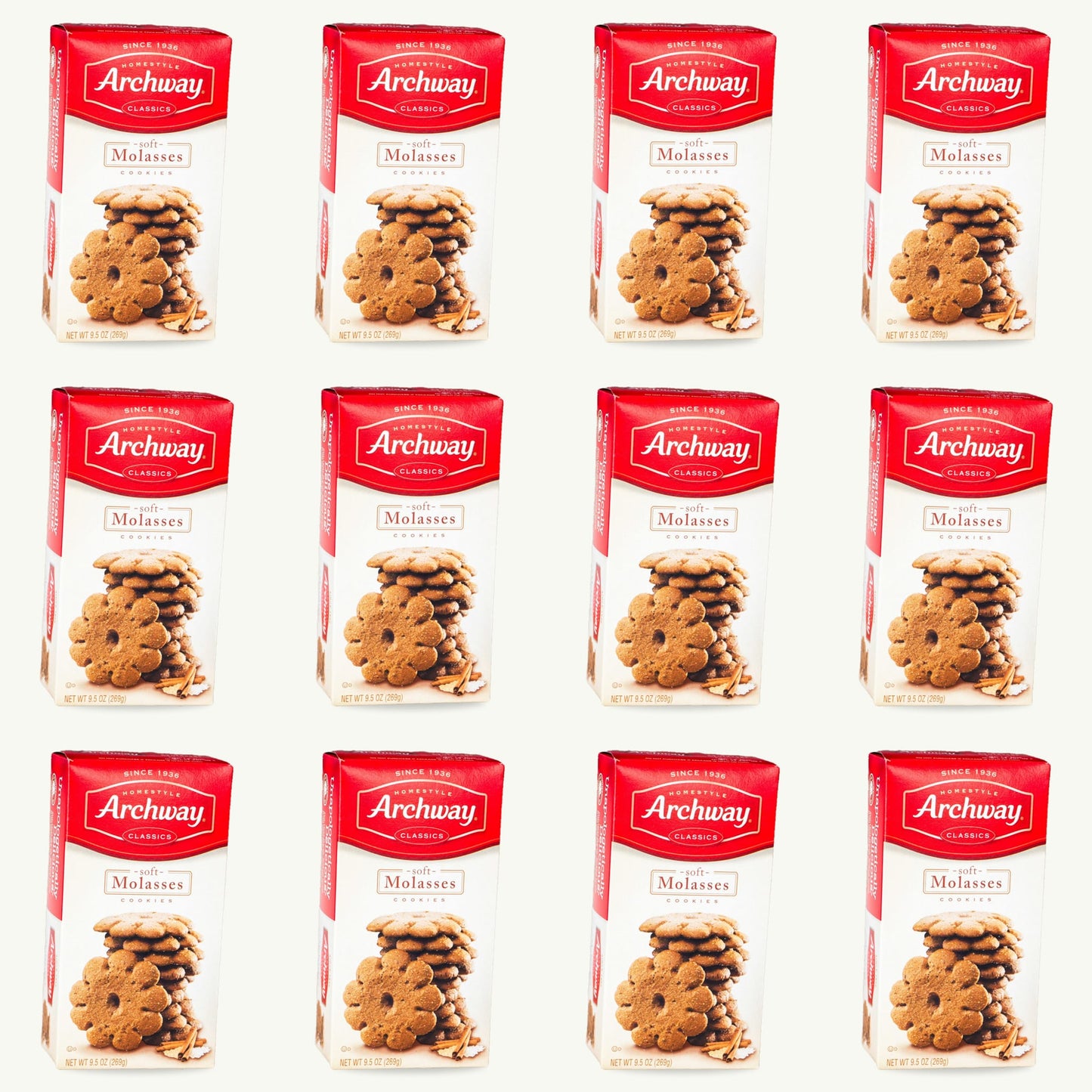 Archway Soft Molasses Cookie 9.5oz — 12-pack