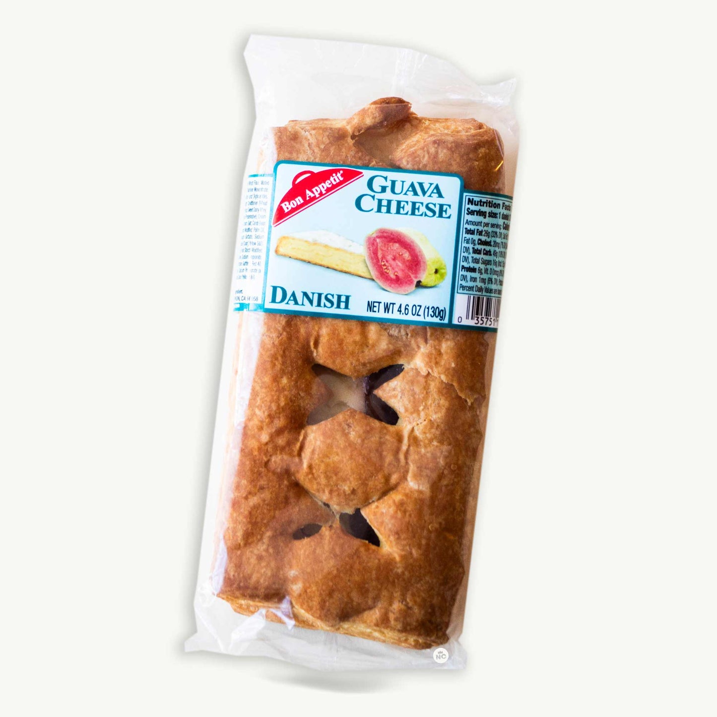 Bon Appetit Danish Variety Pack - Lemon Cheese 4.6oz (5) - Guava Cheese 4.6oz (5) - 10 Items