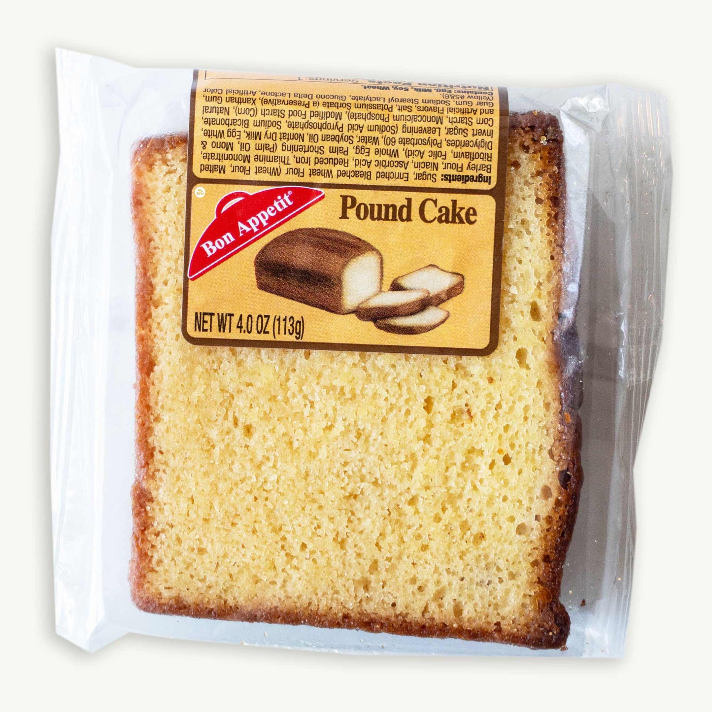 Bon Appetit Pound Cake Variety Pack - Marble, Lemon, Banana Bread, Cheese Cake, Pound Cake - Joey's Jumbo Brownie 4oz - 6 Items