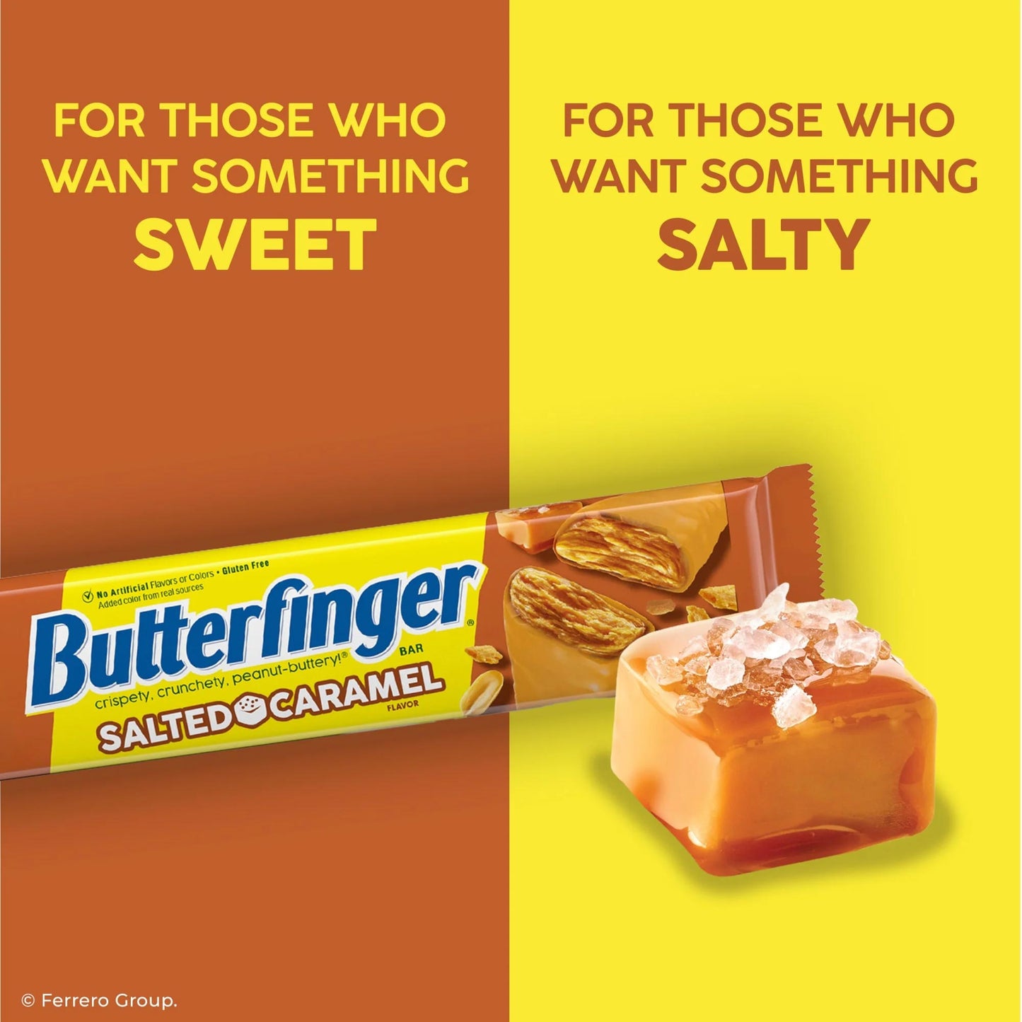 Butterfinger Salted Caramel Peanut Butter Candy Bar 1.9oz (18 Bars) - Cotton Candy 1.6oz - 19 Items
