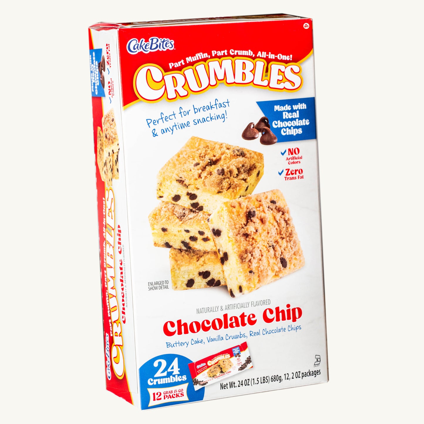 Cakebites Crumbles Chocolate Chip 2oz