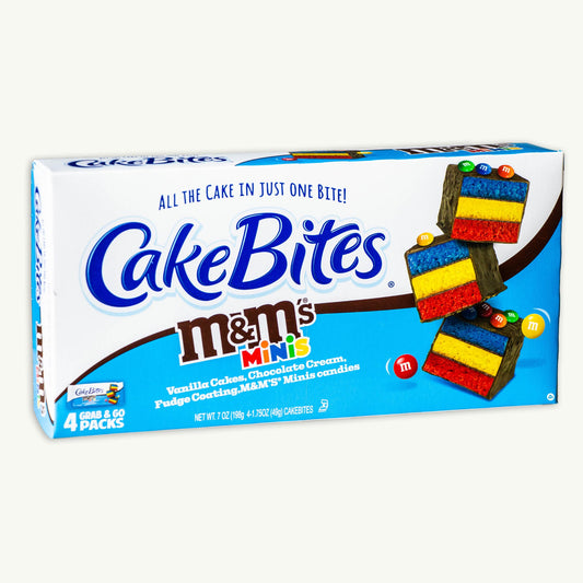 Cakebites M&Ms Cake Bites - Grab and Go 7oz - 4, 1.75oz packs