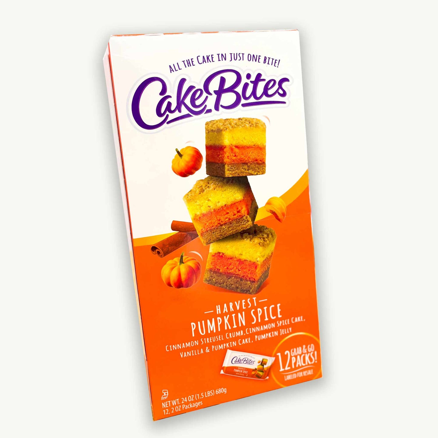 Cakebites Harvest Pumpkin Spice Cake Bites 2oz