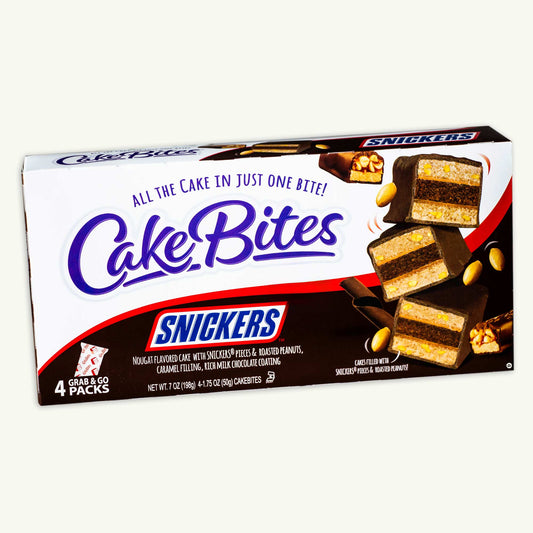 Cakebites Snickers Cake Bites - Grab and Go 7oz - 4, 1.75oz packs
