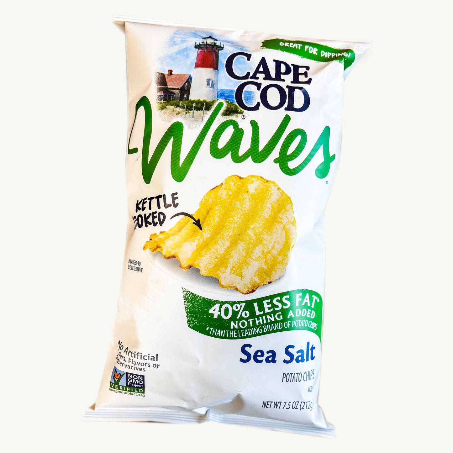 Cape Cod Waves Sea Salt Potato Chips Less Fat 7.5oz