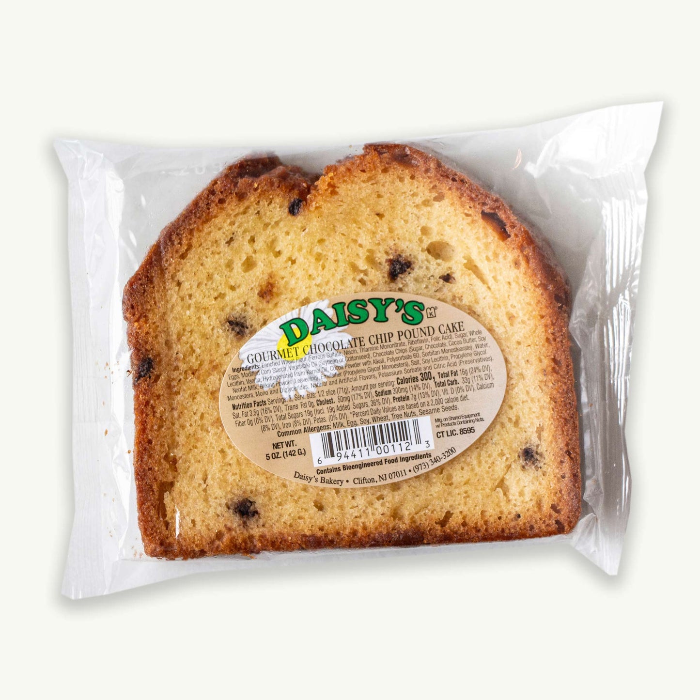Daisy's Chocolate Chip Pound Cake 5oz