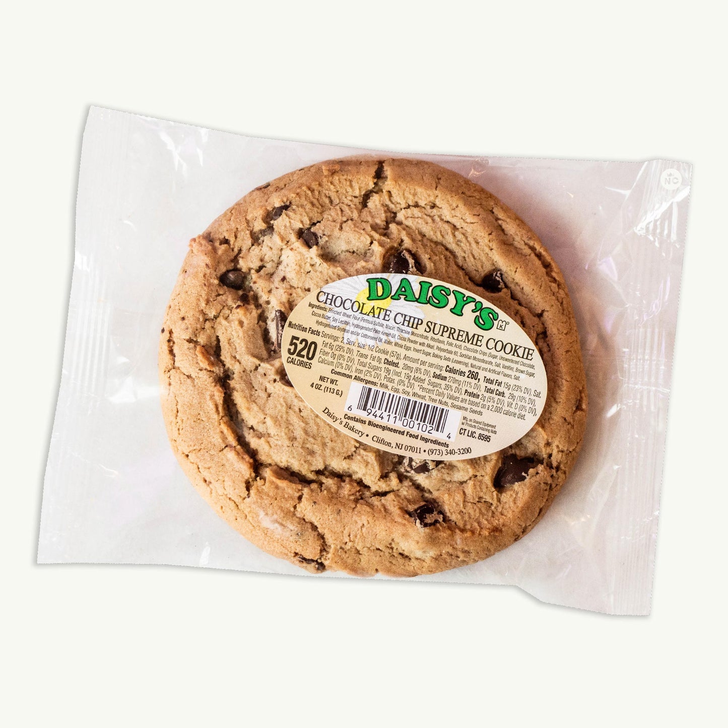 Daisy's Chocolate Chip Supreme Cookie 4oz