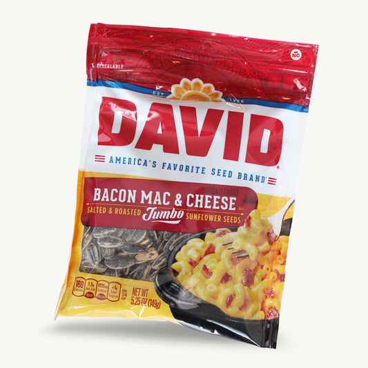 David Jumbo Bacon Mac Cheese Sunflower Seeds 5.25oz