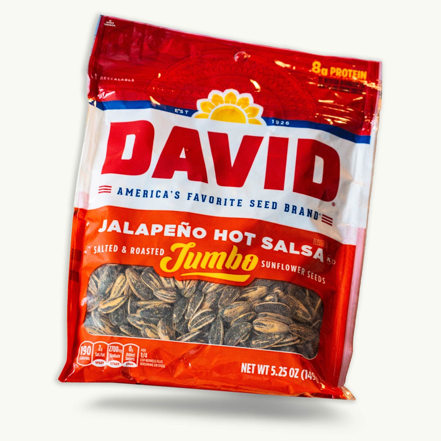 David Jumbo Jalapeno Hot Salsa Sunflower Seeds 5.25oz