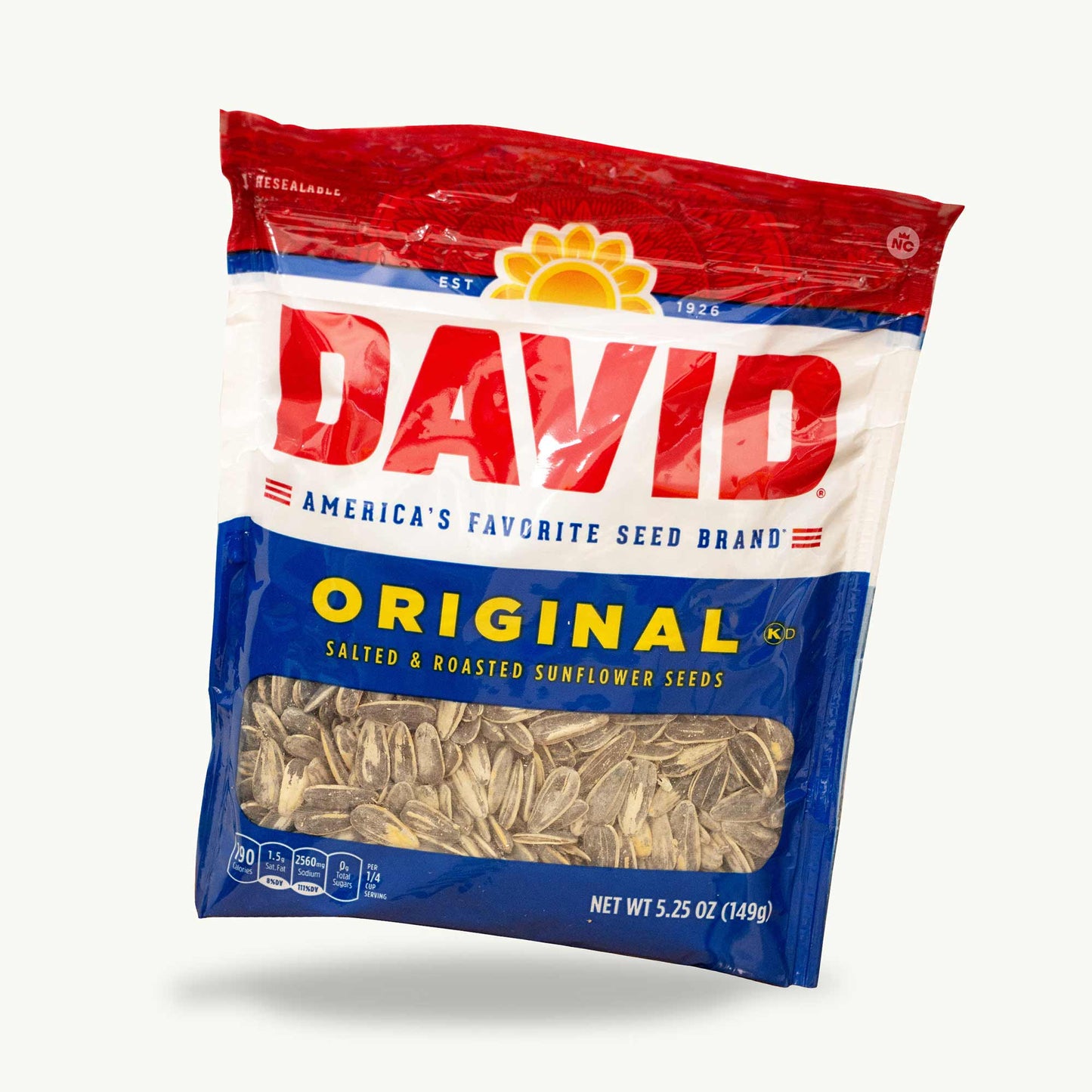 DAVID Original Salted Roasted Sunflower Seeds 5.25oz