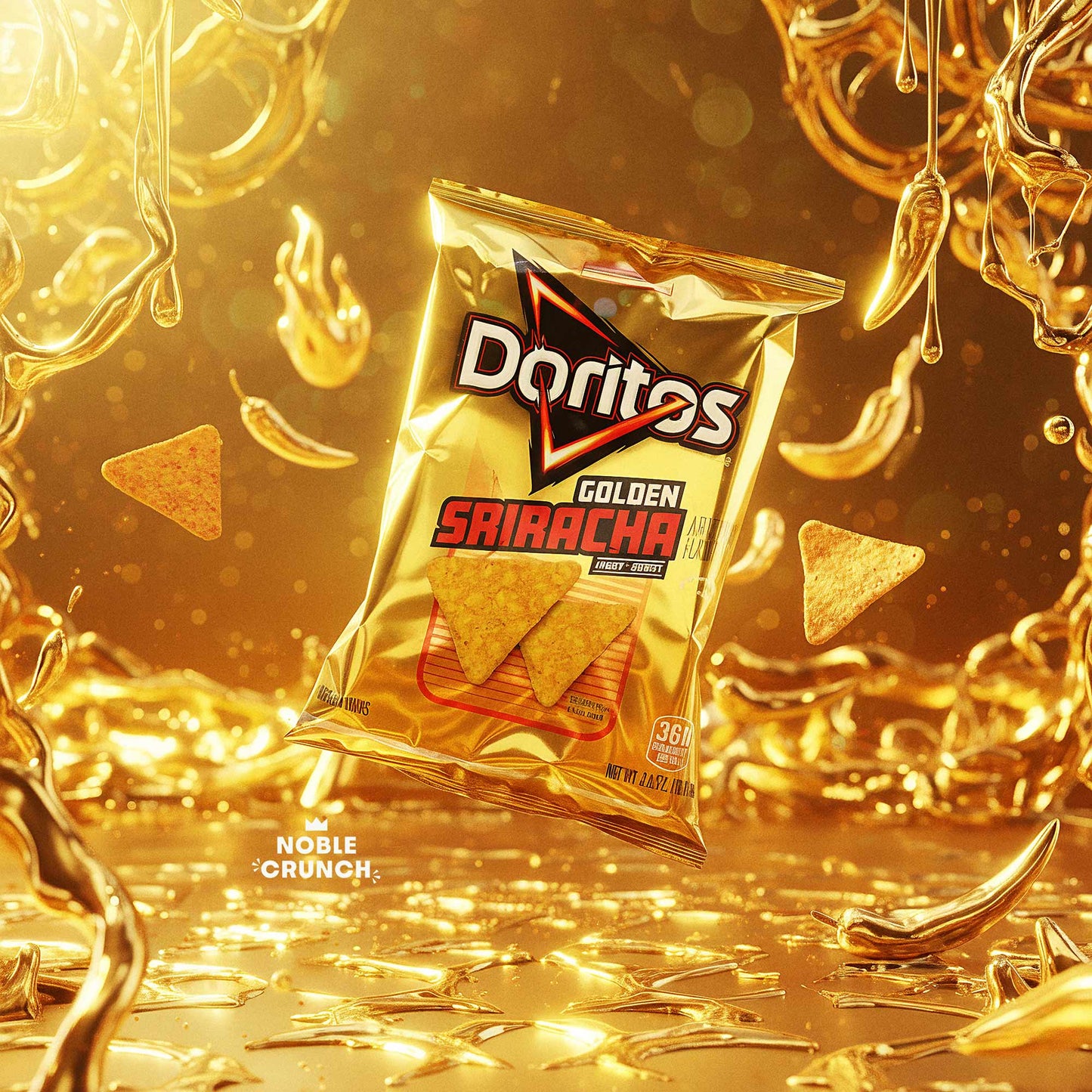 Doritos Golden Sriracha Tortilla Chips 2.5oz