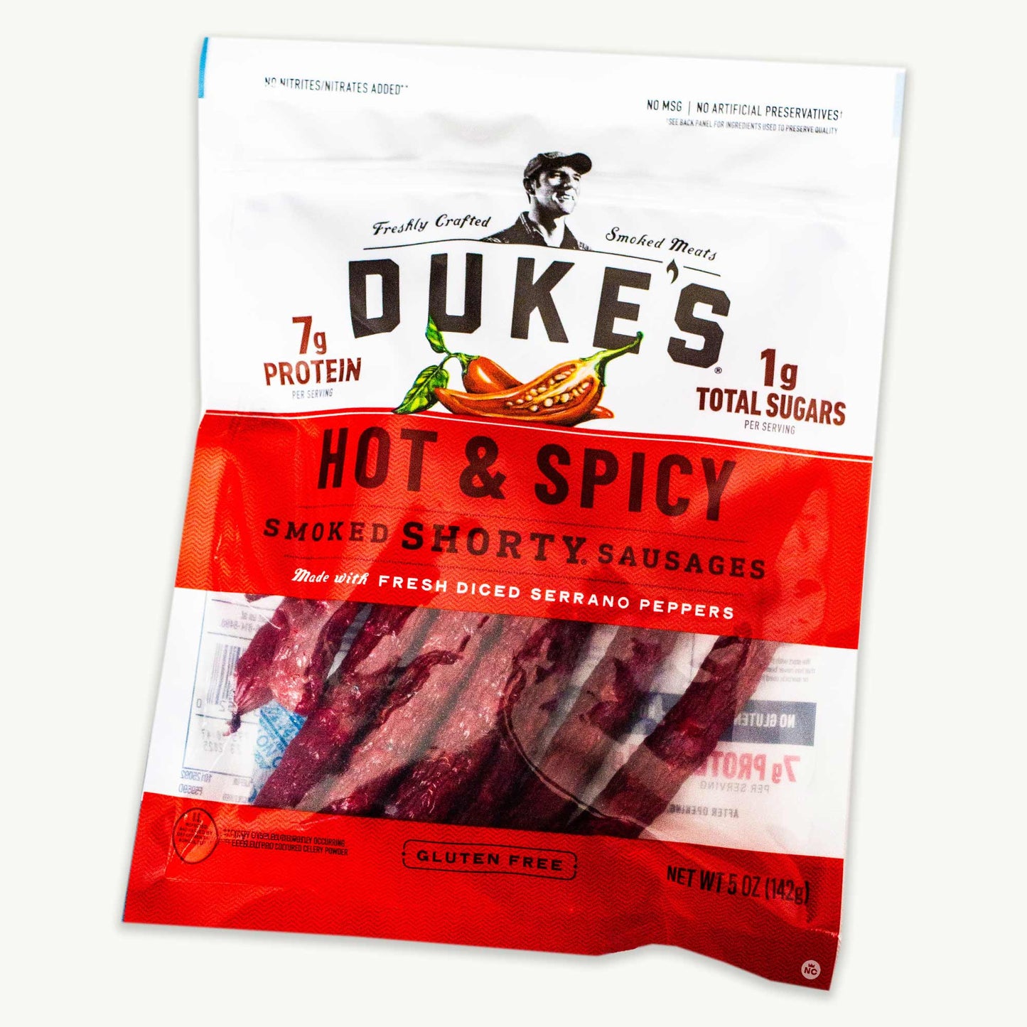 Duke's Hot Spicy Smoked Shorty Sausages 5oz