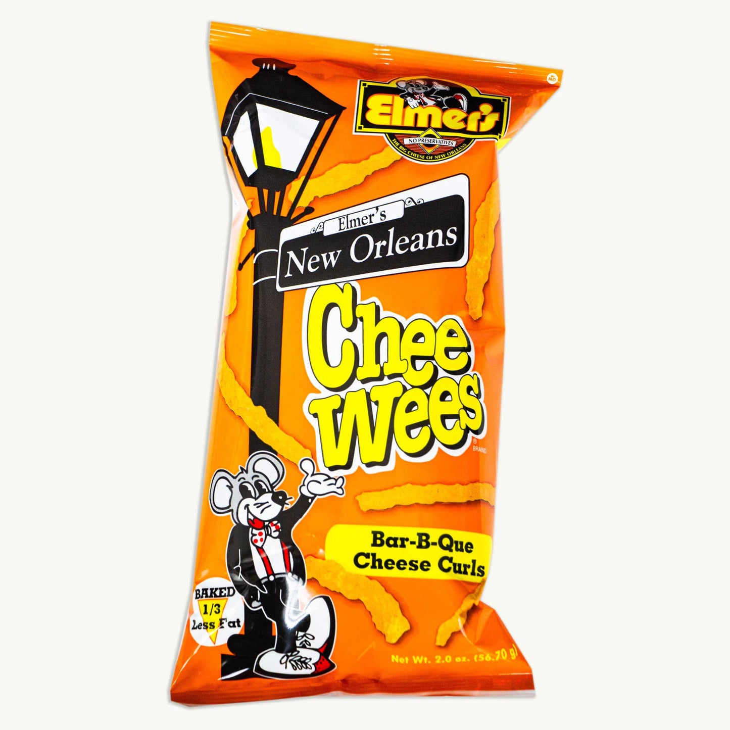 Elmer's Chee Wees Cheese Curls Variety Pack - BBQ, Jalapeno, Original, Hot N Spicy, Green Onion, Creole Crunch Popcorn - 6pk
