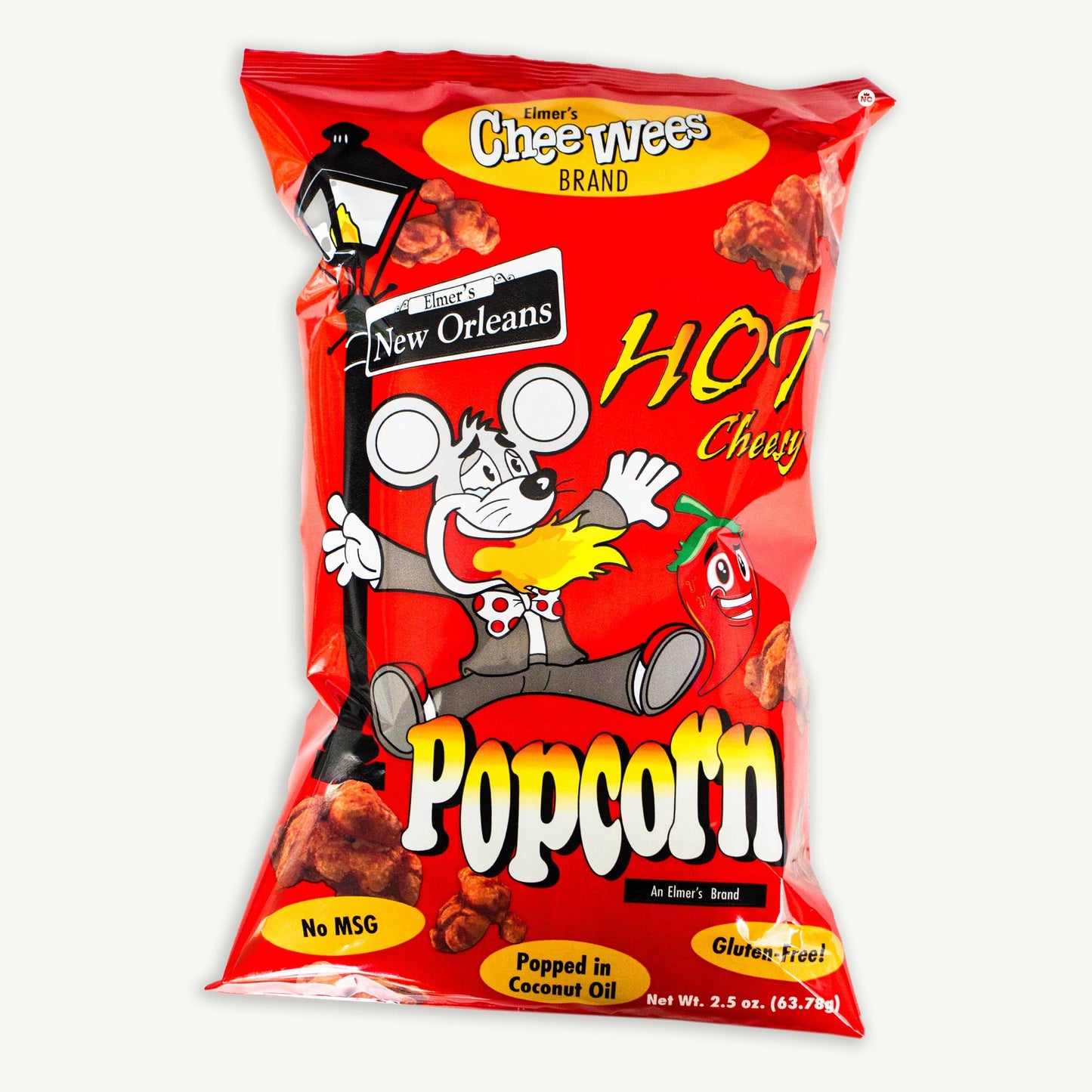 Elmer's New Orleans Hot Cheesy Popcorn Popcorn 2.5oz
