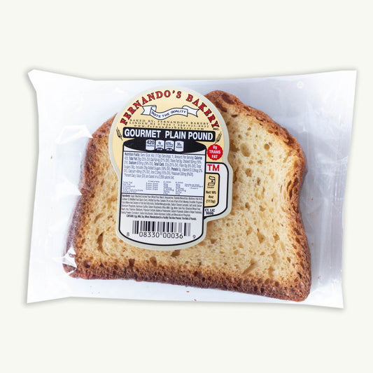 Fernando's Gourmet Plain Pound Cake 4oz