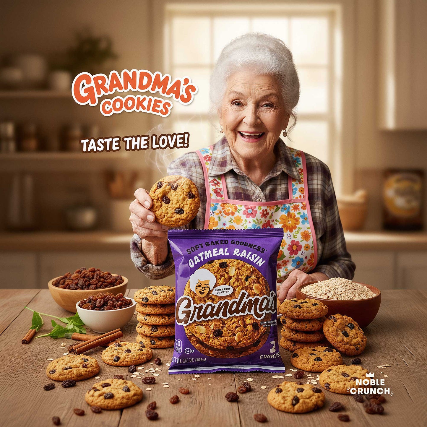 Grandma's Oatmeal Raisin Soft Baked Cookies, 2 Cookie Pack - 2.5oz