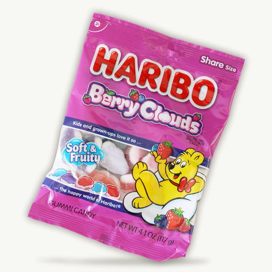 Haribo Berry Clounds Gummy Candy 4.1oz