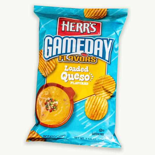 Herr’s Gameday Flavors Loaded Queso Potato Chips 2.37oz