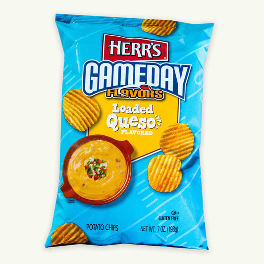 Herr’s Gameday Flavors Loaded Queso Potato Chips 7oz