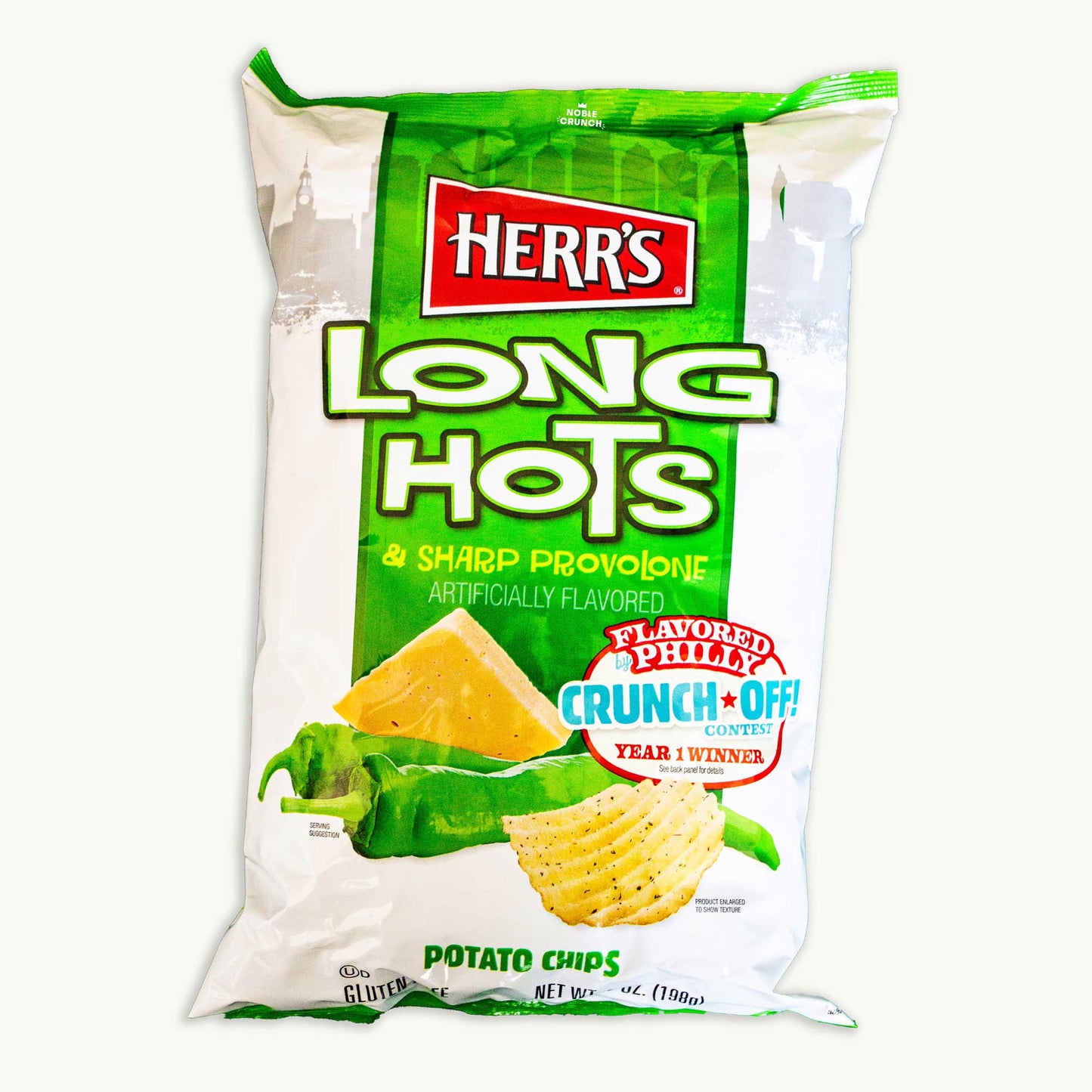 Herr's Long Hots Sharp Provolone Potato Chips 7oz