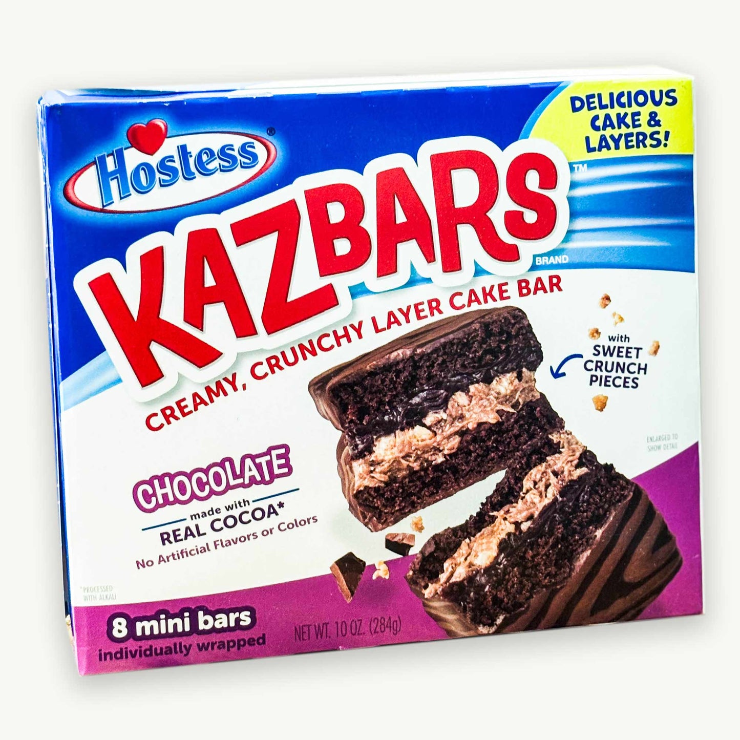 Hostess Kazbars Triple Chocolate 8ct (24 bars - 3pks) - Utz Onion Rings 2.12oz - 4 Items Total