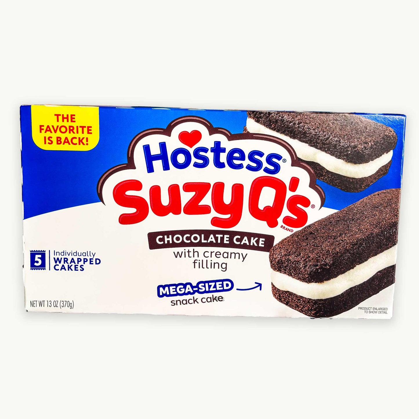 Hostess Suzy Q's Creme Filled Chocolate Cakes 5ct 13oz (4 packs) - Elmer's Original Chee Wees Cheese Curls 2oz - 5 Items