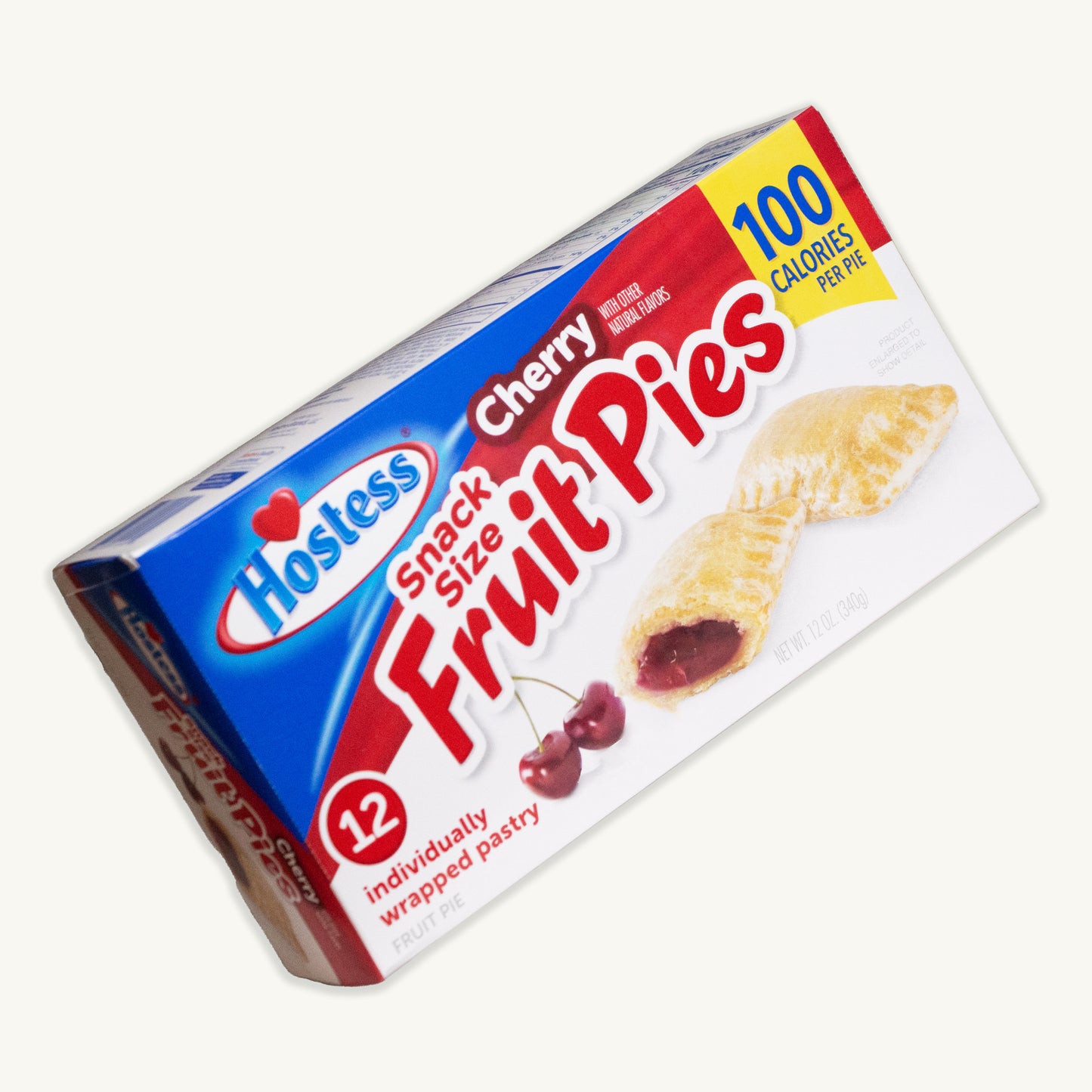 Hostess Fruit Pies - Variety Pack - Apple (2pks - 24 pies) - Cherry (2pks - 24 pies) - 48 Snack Sized Fruit Pies - Sweet and Salty Kettle Popcorn (5.5oz) - 5 Items