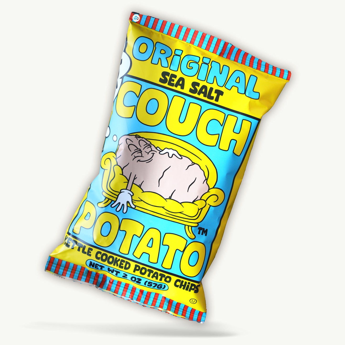 Joe Chips Original Sea Salt Kettle Couch Potato Chips 2oz