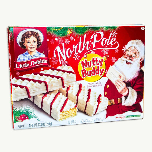 Little Debbie Christmas North Pole Nutty Buddy Bars 10ct 7.38oz