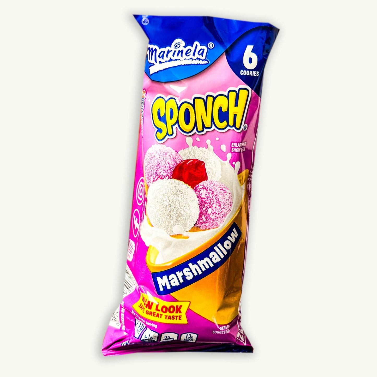 Marinela Sponch Marshmallow Cookies 3.17oz