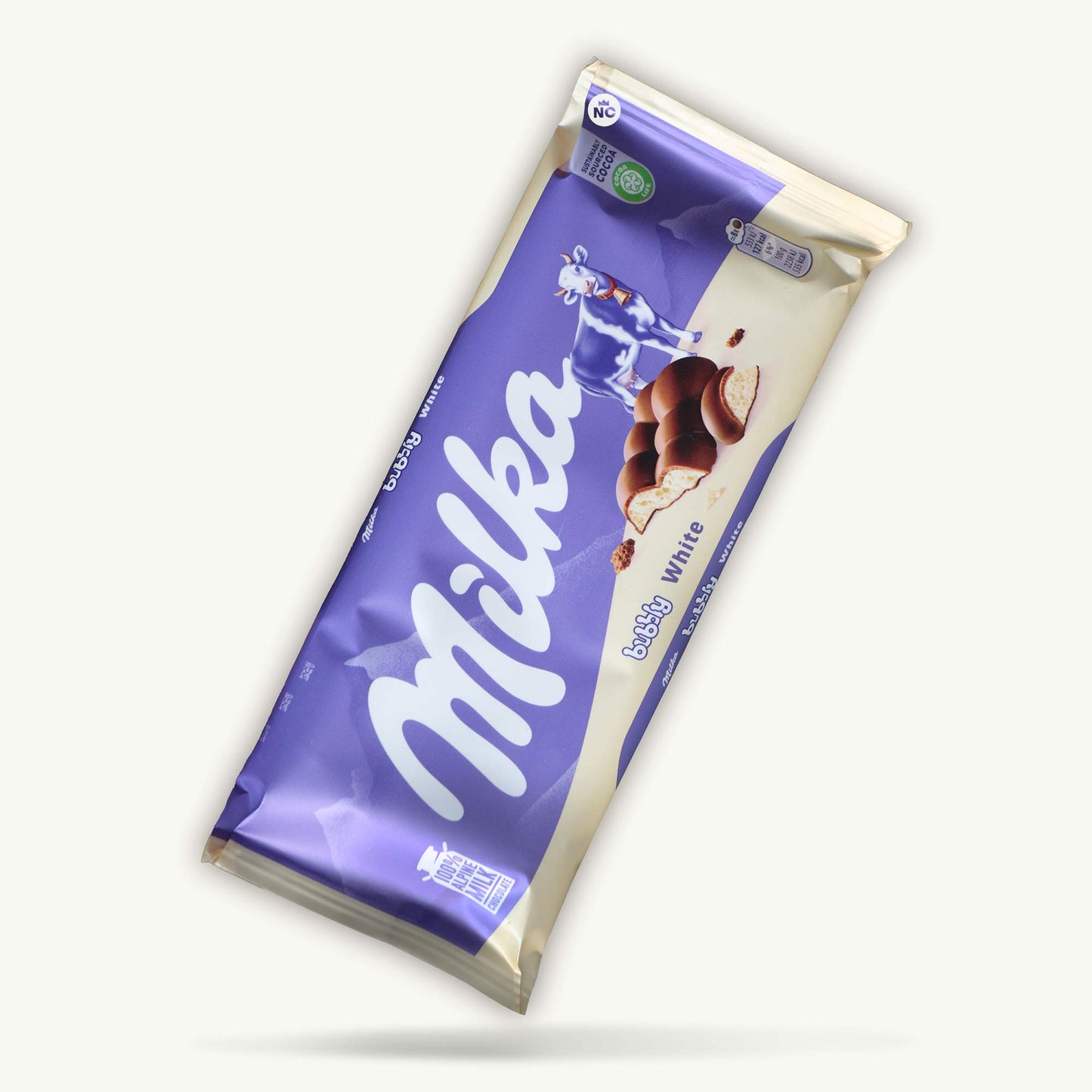 Milka Bubbly White Chocolate Candy Bar 100g