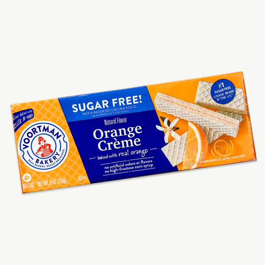 Voortman Orange Cream Sugar Free Wafers 9oz
