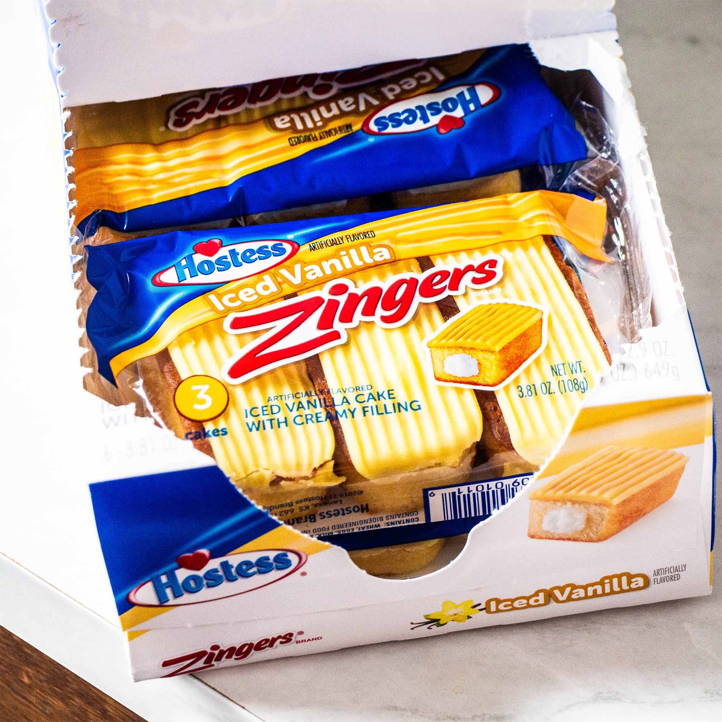 Hostess Iced Vanilla Zingers Single Serve 3ct