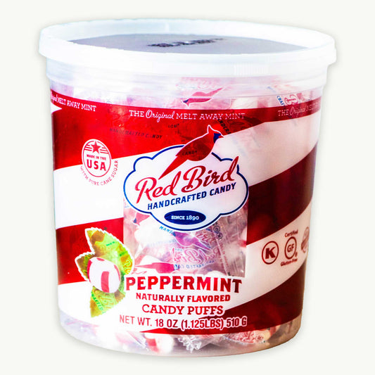 Red Bird Peppermint Candy Puffs 18oz
