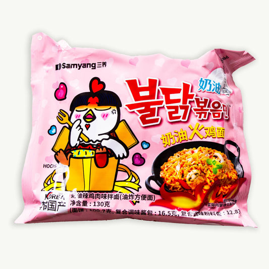 Samyang Buldak Creamy Carbonara Spicy Chicken Ramen Noodles 130g