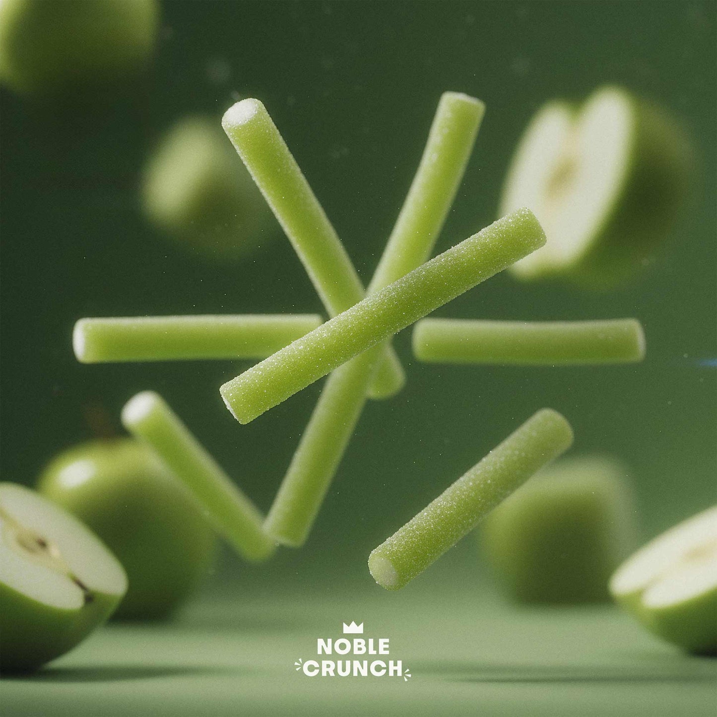 Green Apple Sour Power Candy Straws 1.75oz