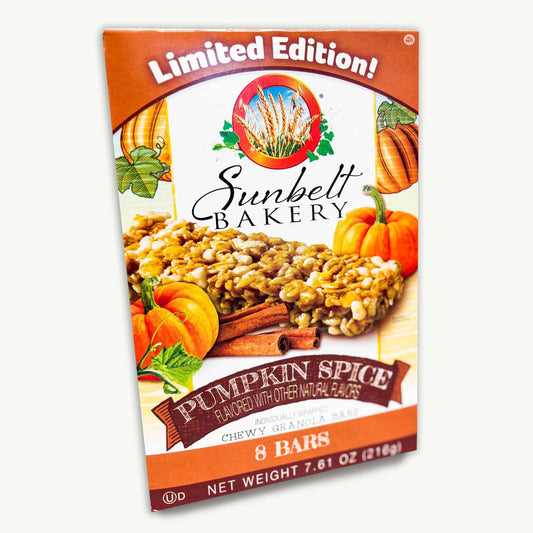 Sunbelt Pumpkin Spice Chewy Granola Bar Limited Edition 8ct