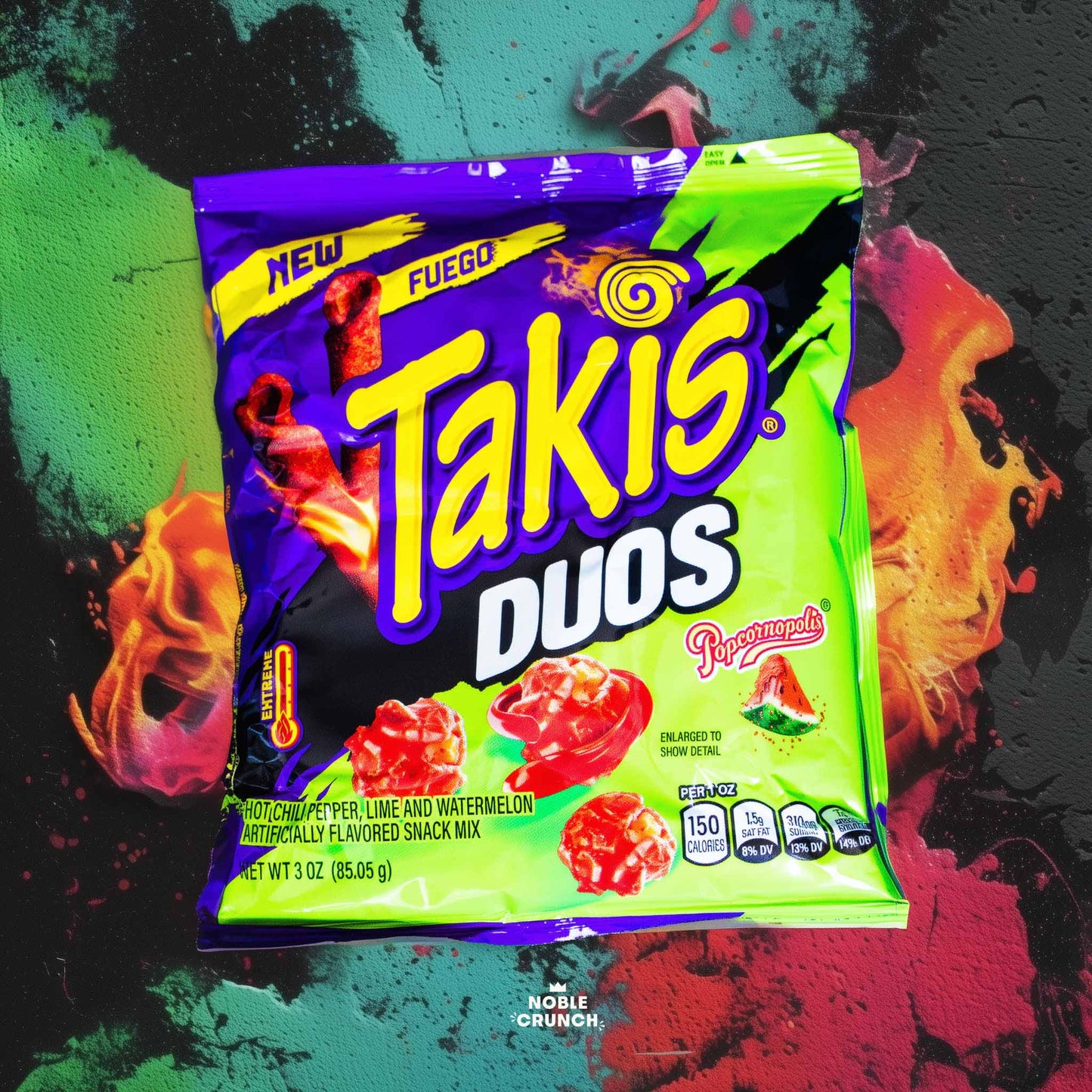 Takis Fuego Duos Chili Lime Watermelon Snack Mix 3oz