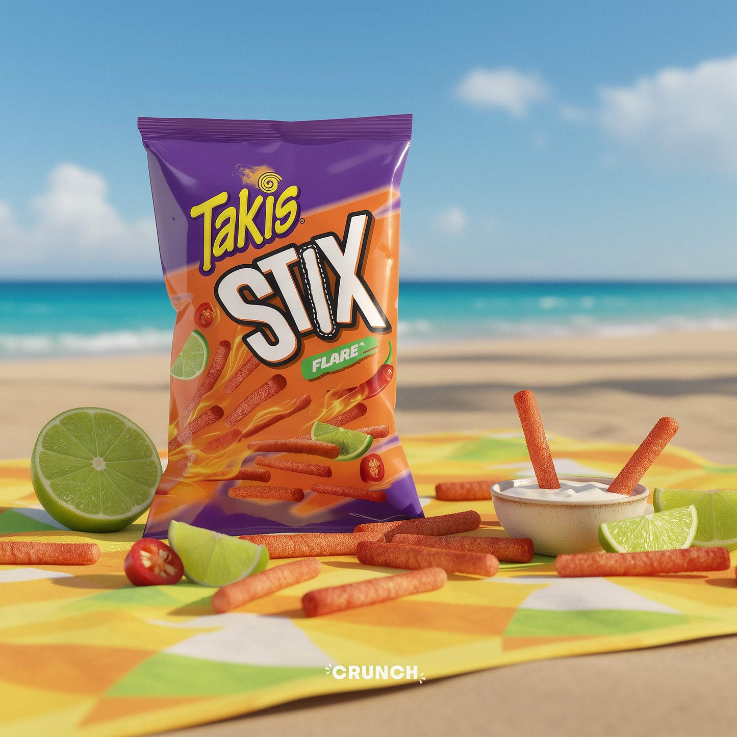 Takis Flare Stix Chili Pepper & Lime Corn Snack 9.9oz