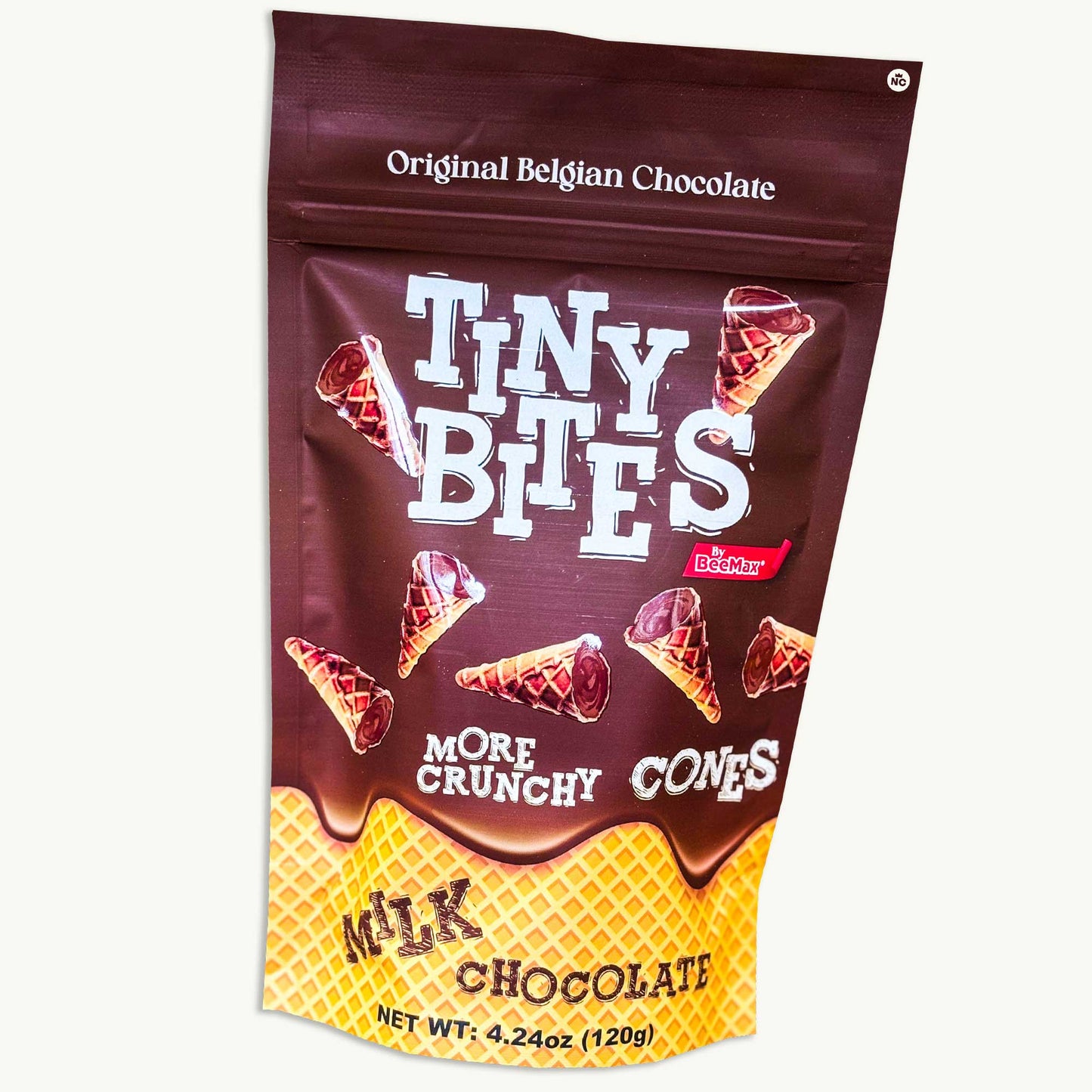 Tiny Bites Belgium Milk Chocolate Mini Waffle Cones 4.24oz