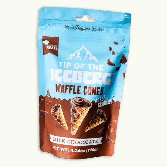 Tip of the Iceberg Milk Chocolate Mini Waffle Cones 4.24oz