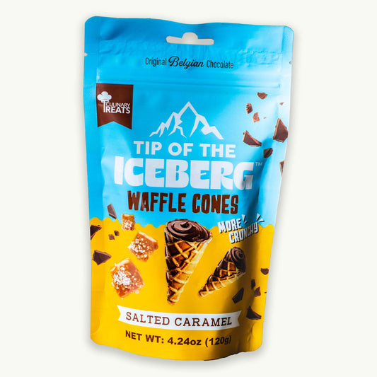 Tip of the Iceberg Salted Caramel Mini Waffle Cones 4.24oz