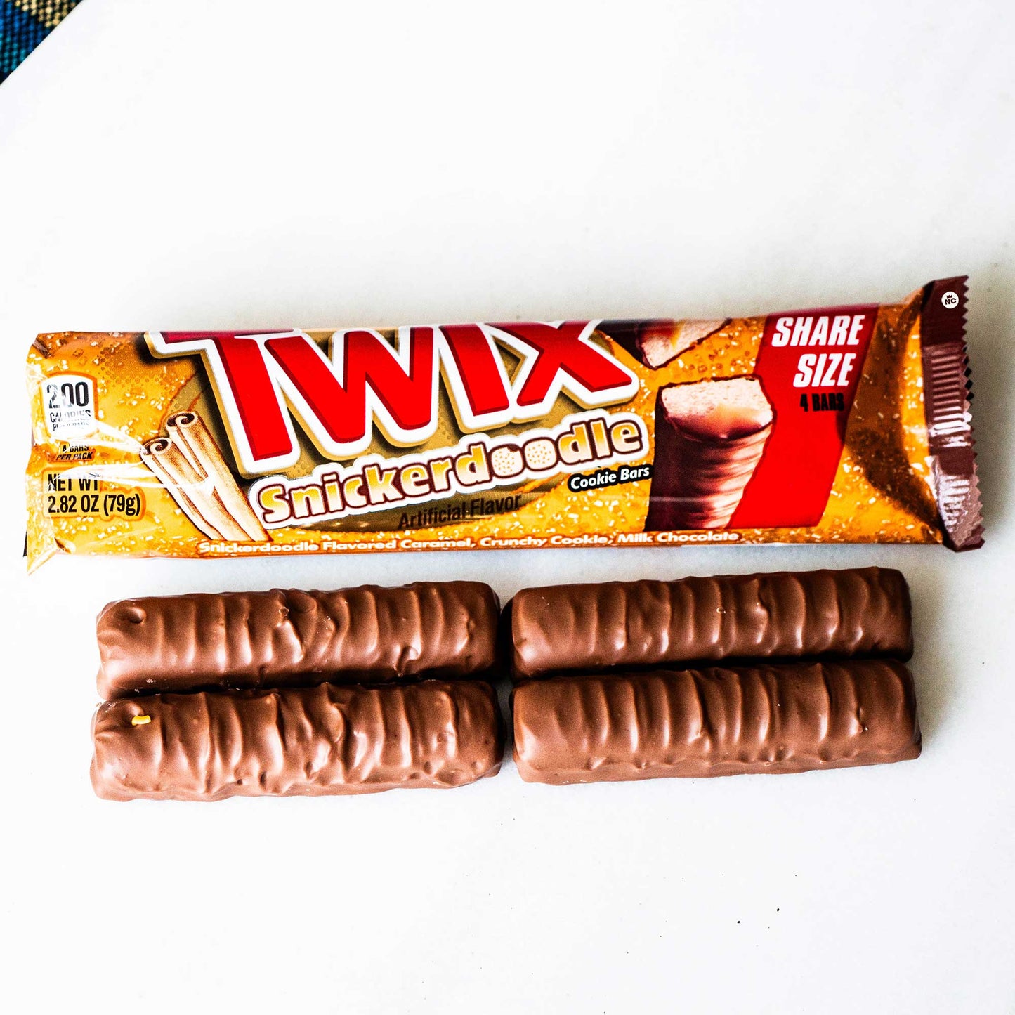 Twix Snickerdoodle Cookie Chocolate Candy Bar Share Size 2.82oz (6 bars) - Elmer's Jalapeno Cheddar Cheewees Cheese Curls 2oz - 7 Items