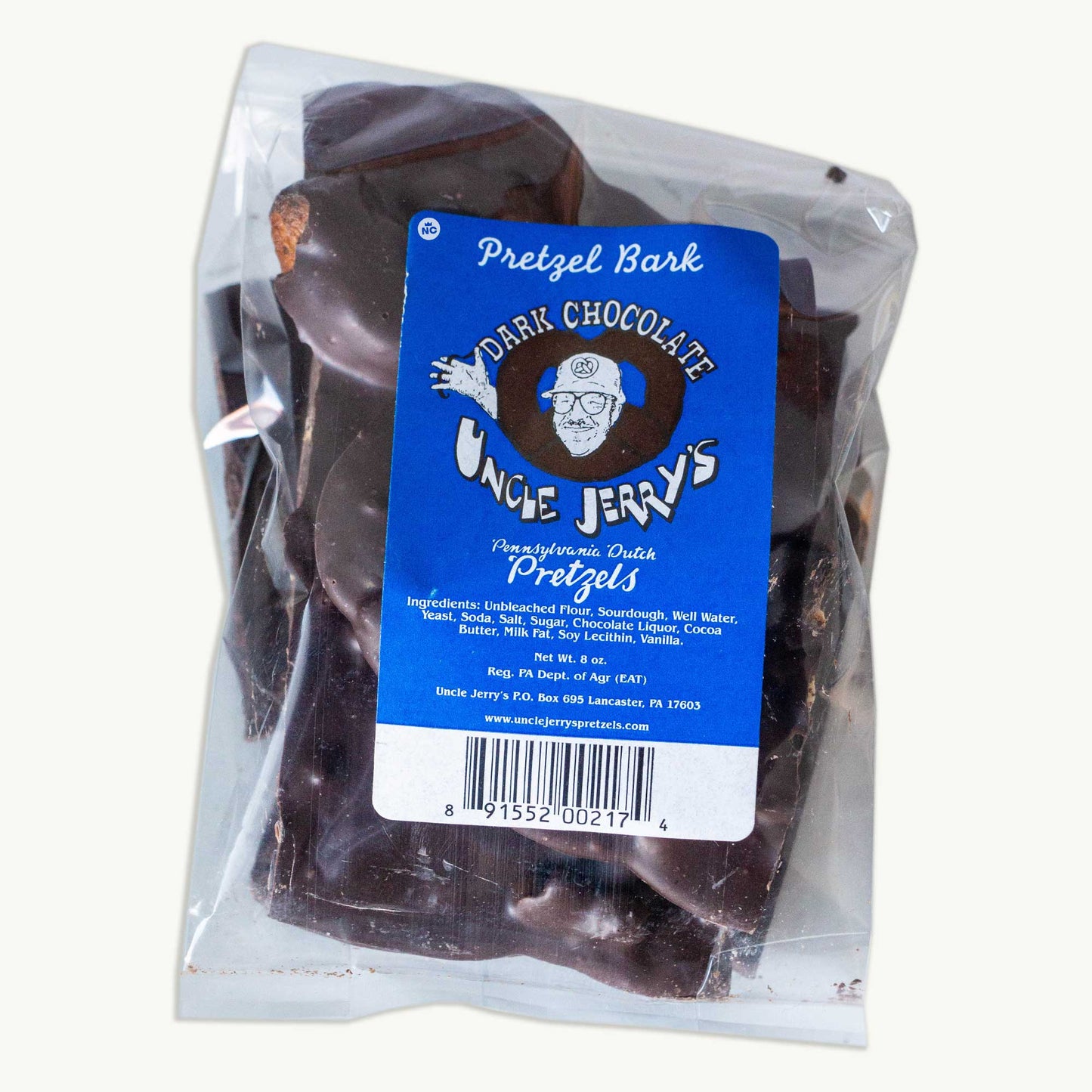 Uncle Jerry's Dark Chocolate Pretzel Bark 8oz