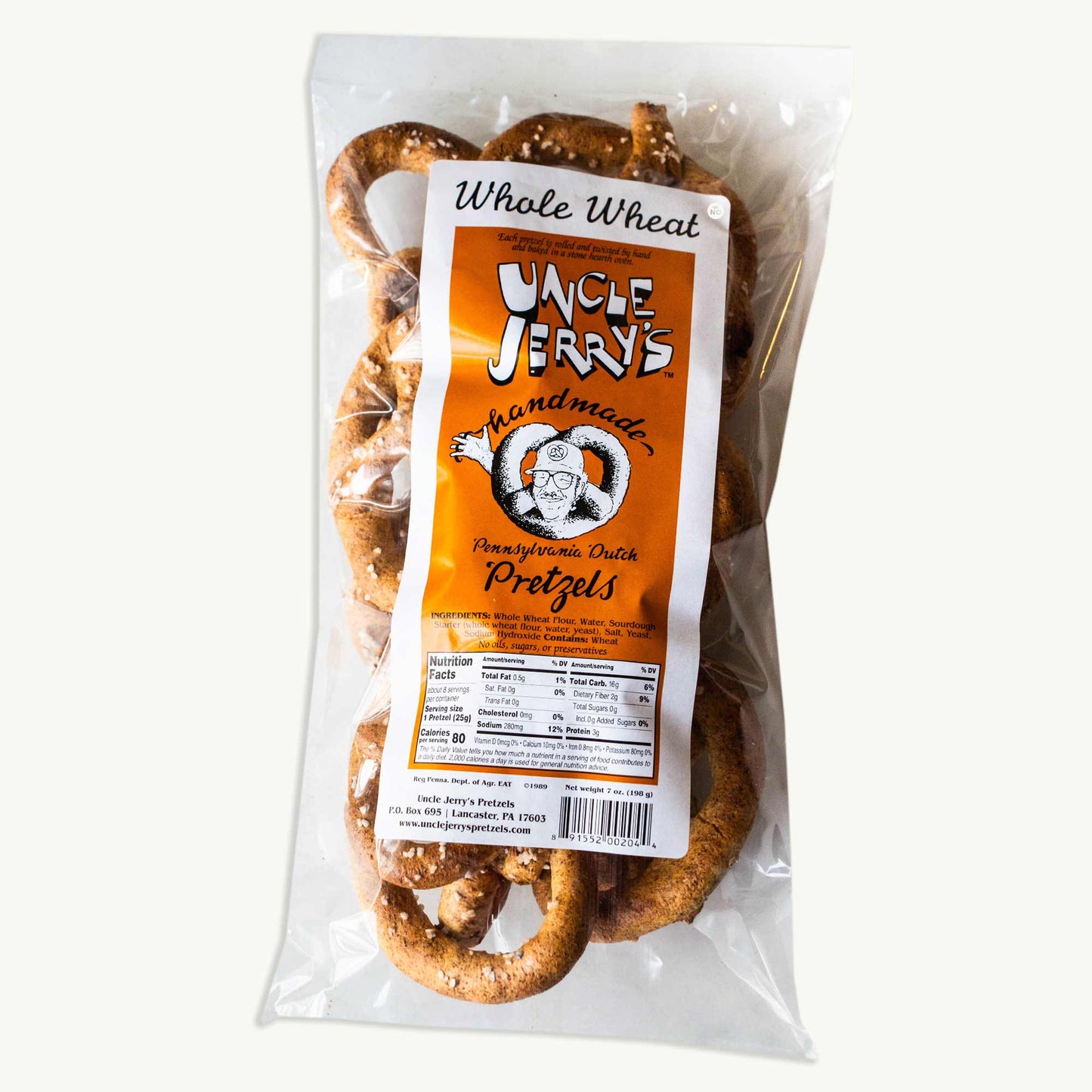 Uncle Jerry's Whole Wheat Handmade Pretzels 7oz