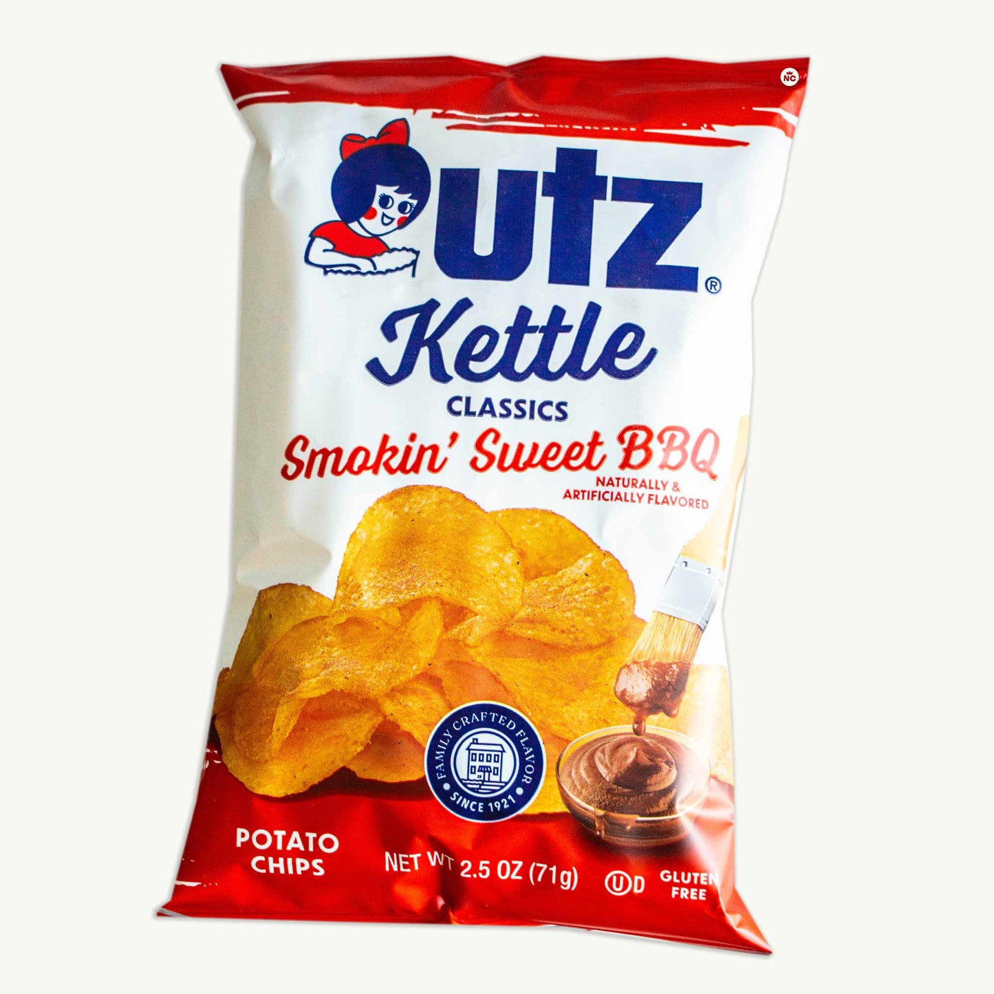 Utz Kettle Smokin Sweet BBQ Potato Chips 2.5oz