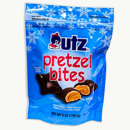 Utz Christmas Peanut Butter Chocolate Fudge Pretzel Bites 6oz