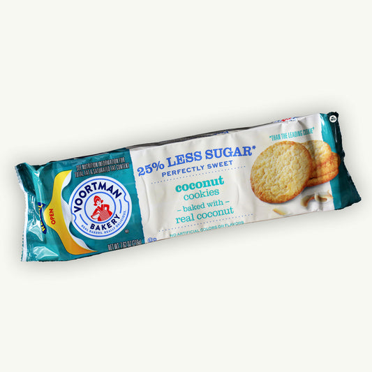 Voortman 25% Less Sugar Coconut Cookies 7.62oz